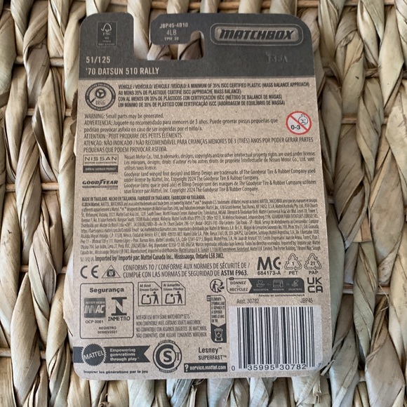 70 Datsun 510 Rally Nissan 1970 Diecast Metal Race Car Matchbox New 2025 Model - Picture 4 of 7